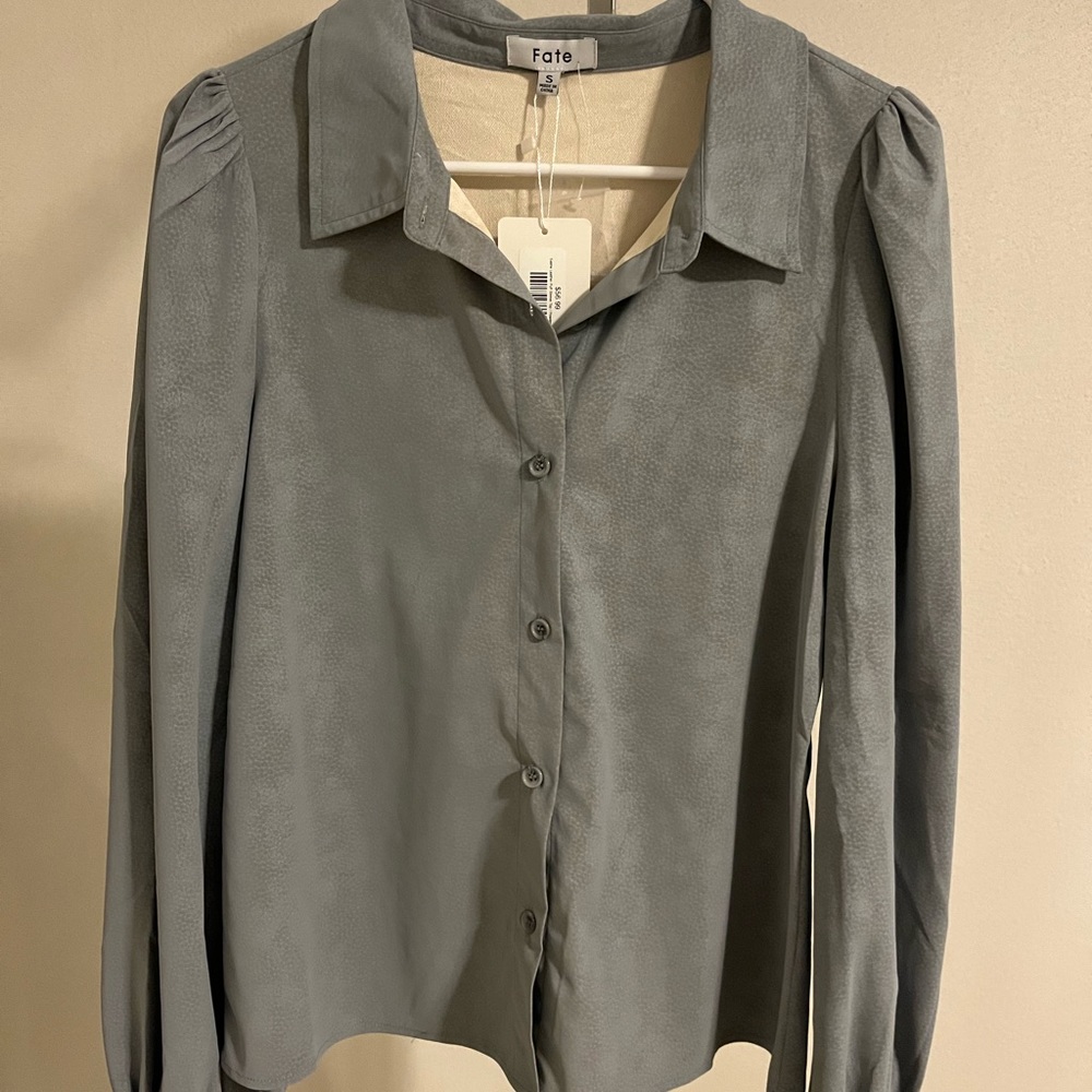 Long sleeve button down blouse